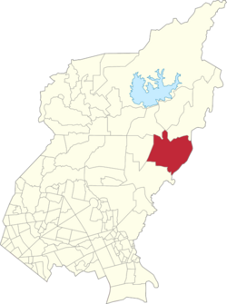 Map of Quezon City showing Batasan Hills