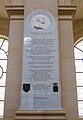 Plaque honoring Marshal Leclerc in Saint-Louis Cathedral