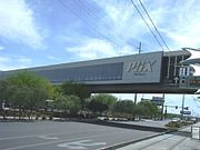 Outside view of the main terminal of the PHX Sky Train.