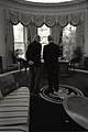 Photograph of President William Jefferson Clinton Meets with Reverend Billy Graham in the Oval Office - NARA - 77415244.jpg