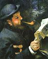 Pierre-Auguste Renoir: Claude Monet bi‘d Zeitunglesen, 1872