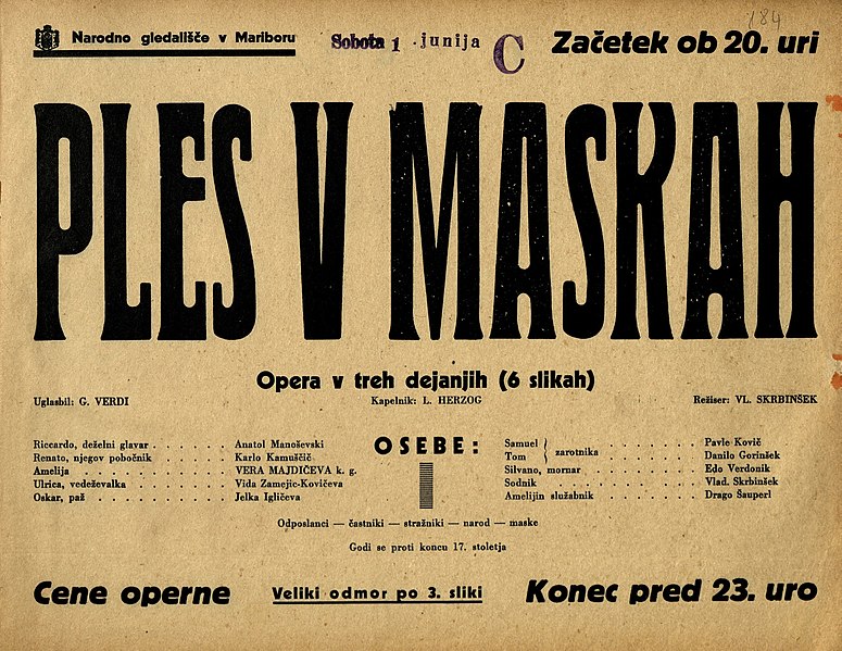 File:Plakat za predstavo Ples v maskah v Narodnem gledališču v Maribor 1. junija 1940.jpg