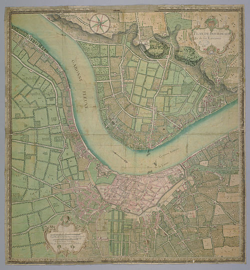 1717年波尔多地图