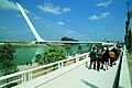 Podul Alamillo ziua Sevilla (Spania)