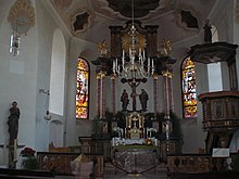 Innenansicht der Katholischen Kirche