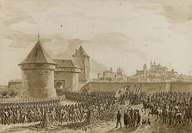 Reddition des troupes prussiennes apres la prise de la ville d'Erfurth, 16 octobre 1806.jpg