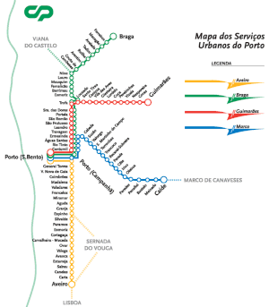 Mapas de rede da MEDWAY para transporte de mercadorias