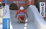 Deutsch: Vorletztes Saisonrennen im Rennrodel-Weltcup der Saison 2014/15 vom 19. bis 22. Februar 2015 in Altenberg/Erzgebirge. Tag 2: Nationencups. English: Luge world cup race season 2014/15 in Altenberg/Germany, 19th to 22nd Februar 2015. Day 2: Nations cup races.