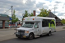 Ride Connection minibus at Hillsboro TC in 2014.jpg