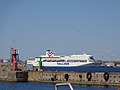 Romantika moored at Quay 35 in Port of Paljassaare Tallinn 2 May 2021.jpg