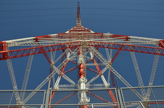 Strommast über die Elbe