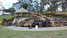 Rotunda and water garden, Logan West Community Centre, Hillcrest, 2014 Rotunda and water garden, Logan West Community Centre, 2014.JPG