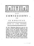 LES CONFESSIONS DE J. J. ROUSSEAU. SUITE DU LIVRE ONZIÈME. Je vivois à Montmorency depuis plus de quatre ans, sans y avoir eu un seul jour de bonne santé. Quoique l’air y soit excellent, les eaux y sont mauvaises, & cela peut très-bien être une des causes qui contribuoient à empirer mes maux habituels. Sur la fin de l’automne 1761, je tombai tout-à-fait malade, & je passai l’hiver entier dans des souffrances presque sans relâche. Le mal physique, augmenté par mille inquiétudes, me les rendit aussi plus sensibles. Depuis quelque temps de sourds & tristes pressentimens me troubloient, sans que je susse à propos de quoi. Je recevois des lettres