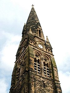 Royston Spire (preserved remnant of demolished Townhead-Blochairn Church) Roystonhill Spire - geograph.org.uk - 1658879.jpg