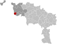 Rumes Hainaut Belgium Map.svg