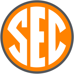 SEC logo in Tennessee's colors