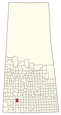 Location of the RM of Swift Current No. 137 in Saskatchewan
