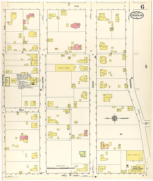 File:Sanborn Fire Insurance Map from Franklin, Simpson County, Kentucky. LOC sanborn03167 006-6.jpg