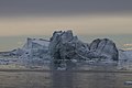 Icebergs in Disko Bay in Baffin Bay