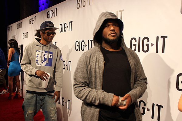 Black Hippy members Ab-Soul (left) and Schoolboy Q in April 2012.