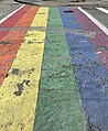 Rainbow pedestrian crossing