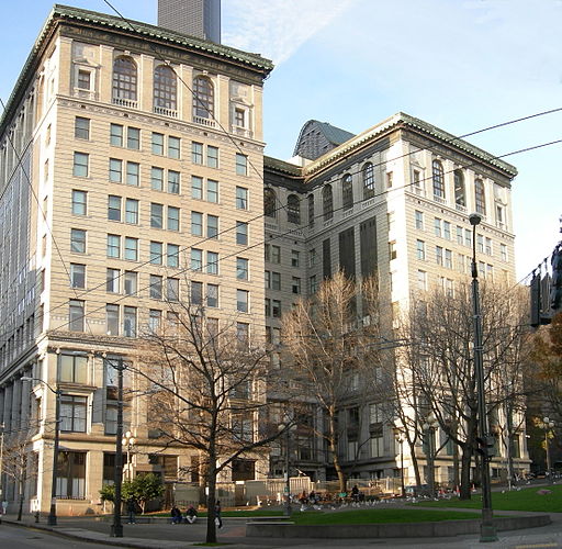 Seattle - City Hall Park & King County Courthouse P