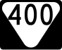 Маркер State Route 400 