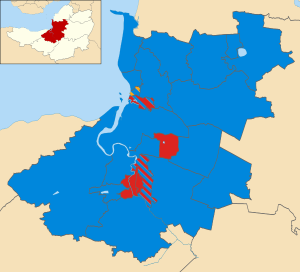 Map of the results of the 2003 Sedgemoor District Council election.