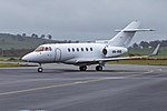 Seletar Jet Charter (VH-RIO) Raytheon Hawker 800XP taxiing at Wagga Wagga Airport (1).jpg