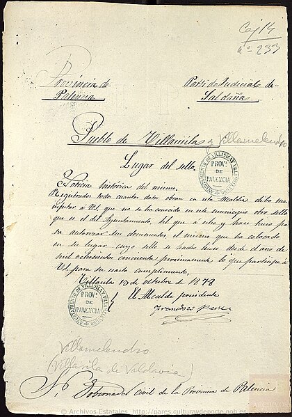 File:Sello oficial 1878 Ayuntamiento de Villasila y Villamelendro.jpg