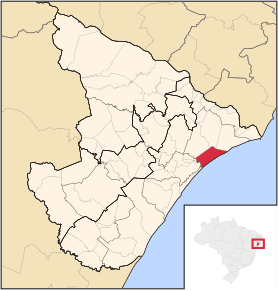 Kart over Pirambu