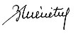 signature de Bernard Ménétrel