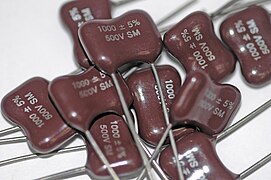 Some 1 nF × 500 VDC rated silver mica capacitors