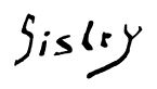 Alfred Sisley, podpis