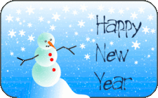Snowman New Year card.gif