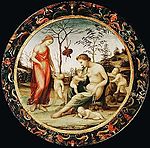 Sodome, Vénus terrestre avec eros et Vénus céleste avec anteros (allégorie de l'amour), 1508 CA..JPG