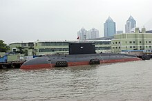 Submarino de Xangai do rio Huangpu. JPG