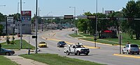 South Sioux City, Nebraska guardando a S da bridge.JPG