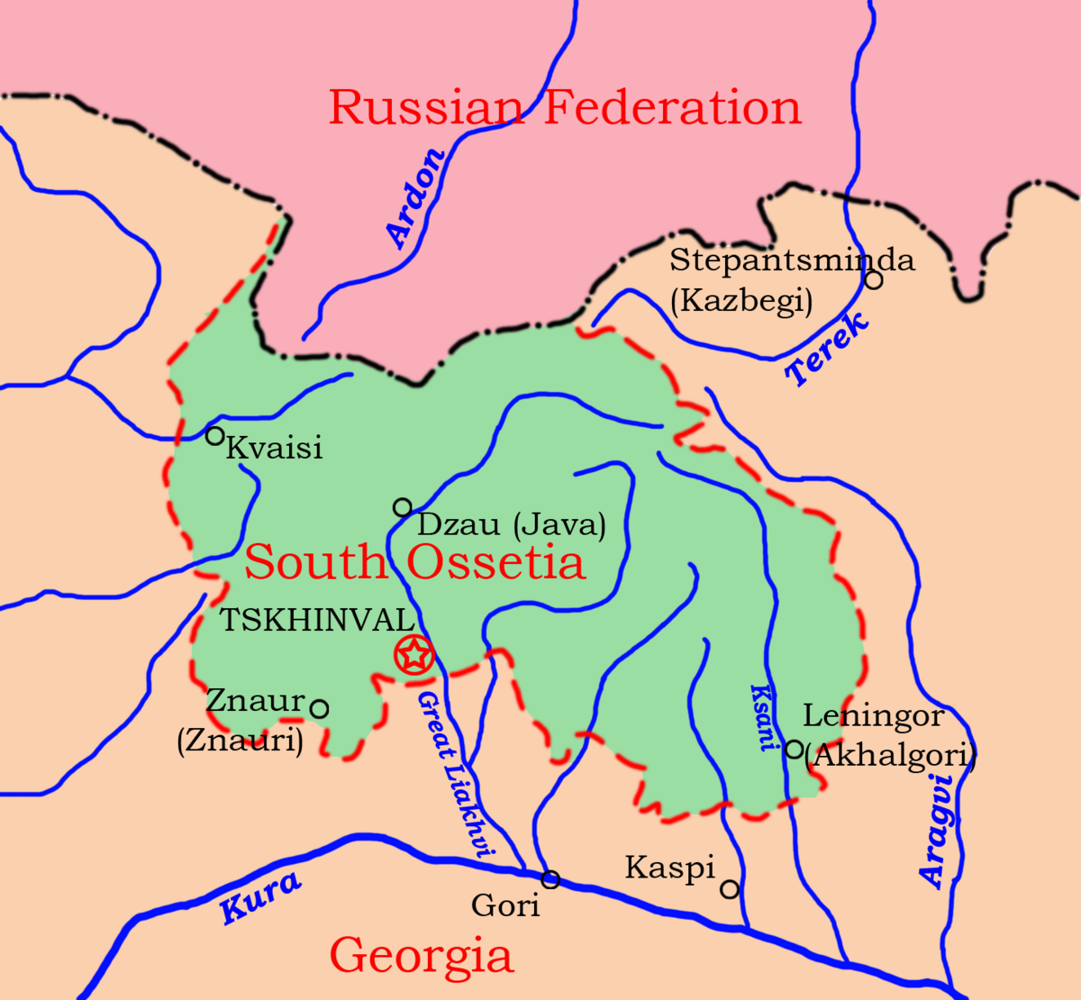 South Ossetia на карте. Джава Южная Осетия на карте. Карта Дзау Цхинвал. Расселение кумандинцев.