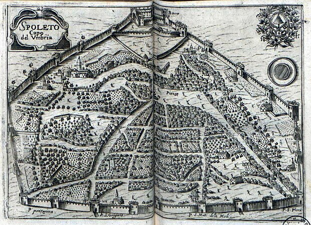 Itinerarium nobiliorum Italiae regionum, urbium, oppidorum, et locorum, 1649 – Spoleto