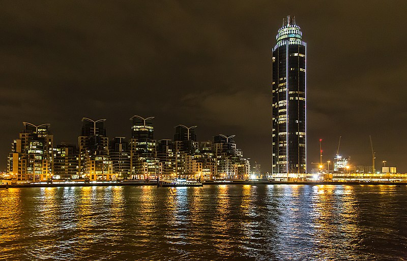 File:St George Wharf and Tower at night - geograph.org.uk - 4742025.jpg