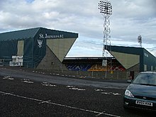 A view of McDiarmid Park from the car park, looking north-east St Johnstone Football Club - geograph.org.uk - 9025.jpg