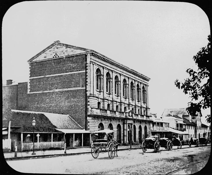 File:StateLibQld 1 179307 Brisbane's first Town Hall, ca. 1870.jpg