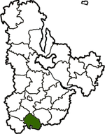 Ставішчанскі раён на мапе