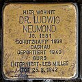 * Nomination Stumbling block dedicated to Dr. Ludwig Neumond --F. Riedelio 16:17, 1 July 2023 (UTC) * Promotion  Support Good quality. --PaestumPaestum 18:42, 1 July 2023 (UTC)