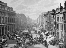 Traffic on the Strand in the late 19th century (Somerset House is on the left.) Strand.png