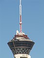 Die Aussichtsplattform des Stratosphere Towers mit High Roller (mittlerweile abgebaut), Big Shot und X-Scream