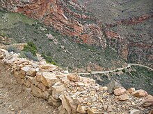 Mur de pierre sèche dans la descente vers Prince Albert