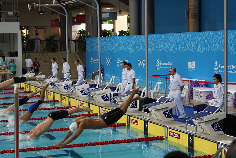 File:Swimming at the 2010 Summer Youth Olympics, Singapore Sports School - 20100820-20.JPG