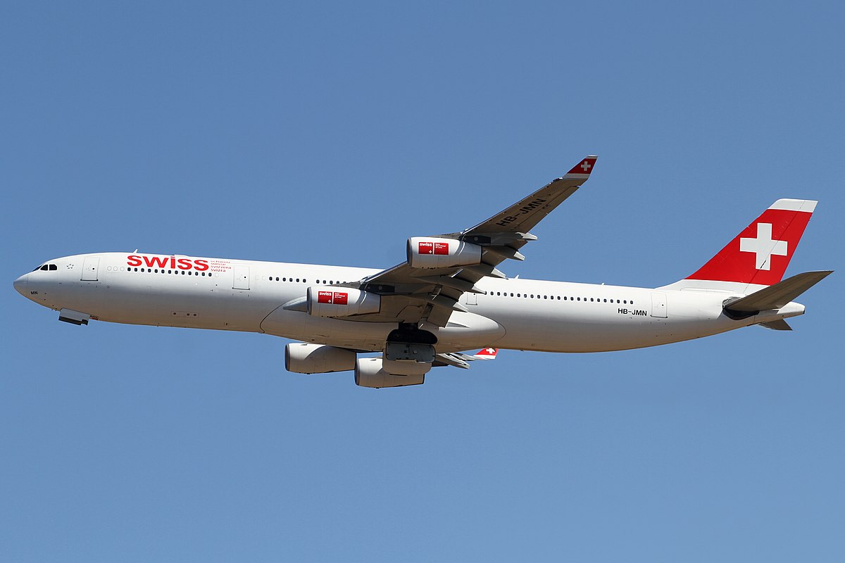 File:Swiss A340-300(HB-JMN) (5441628490).jpg - Simple English